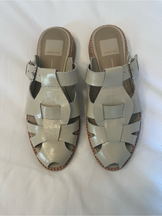 Dolce Vita Shoes - Dolce Vita Patent Cream Fisherman Slide Sandals